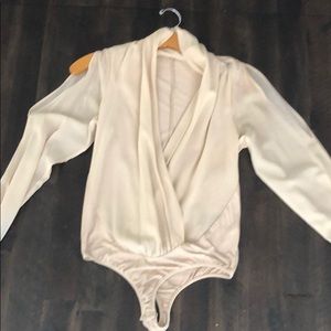 Bebe Split Sleeve Body Suit